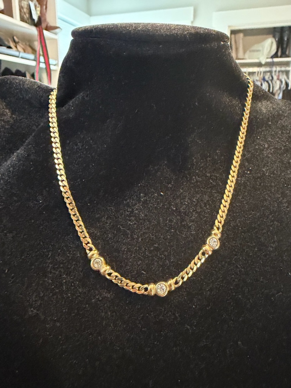 Dior Gold Chain Necklace 18" - Picture 2 of 6